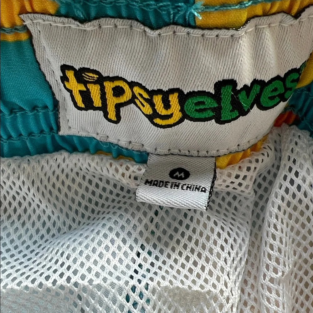 Tipsy Elves Rubber Ducky Stretch Swim Trunks Medium